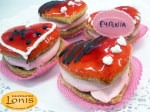 Macaron (μακαρόν) καρδιά για βάφτιση